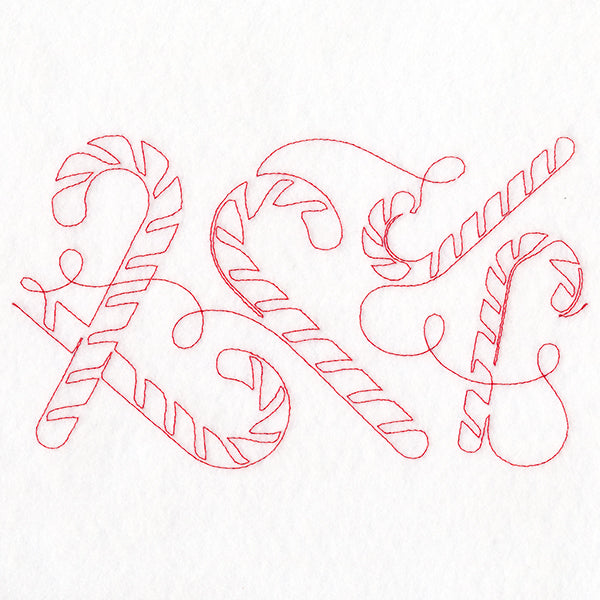 Christmas Magic - Candy Canes (Edge-to-Edge Quilting)
