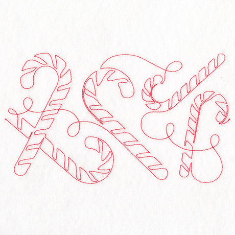 Christmas Magic - Candy Canes (Edge-to-Edge Quilting)