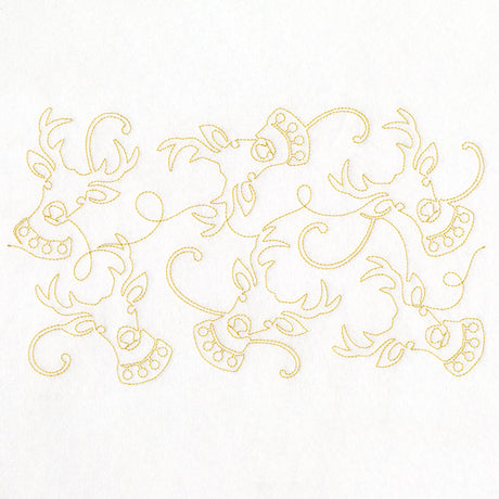 Christmas Magic - Reindeer (Edge-to-Edge Quilting)