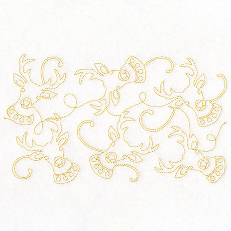 Christmas Magic - Reindeer (Edge-to-Edge Quilting)