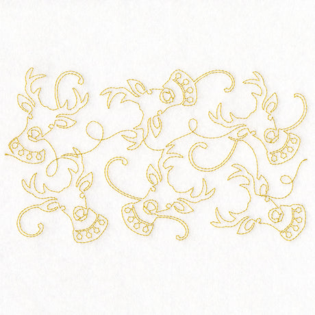 Christmas Magic - Reindeer (Edge-to-Edge Quilting)