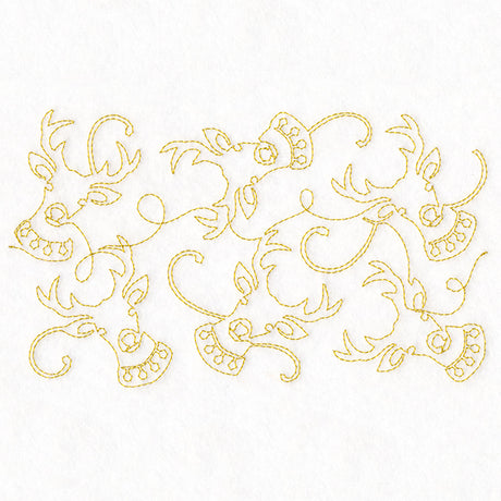 Christmas Magic - Reindeer (Edge-to-Edge Quilting)