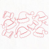 Christmas Magic - Santa Hats (Edge-to-Edge Quilting)