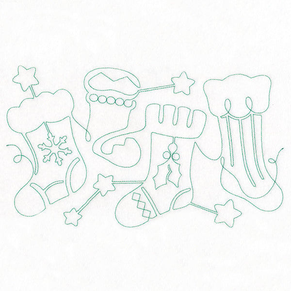 Christmas Magic - Stockings (Edge-to-Edge Quilting)