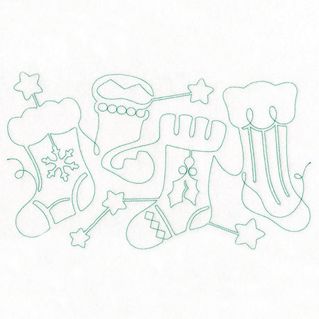 Christmas Magic - Stockings (Edge-to-Edge Quilting)