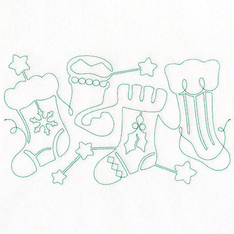 Christmas Magic - Stockings (Edge-to-Edge Quilting)