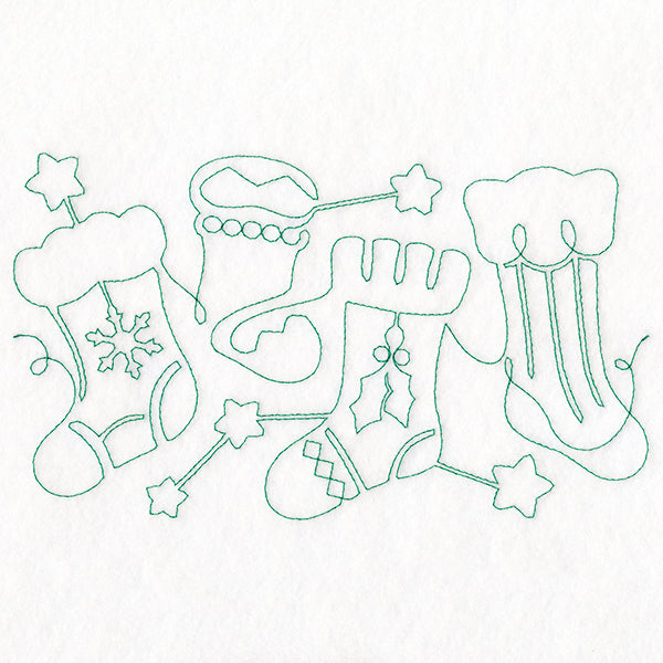 Christmas Magic - Stockings (Edge-to-Edge Quilting)