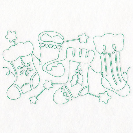 Christmas Magic - Stockings (Edge-to-Edge Quilting)