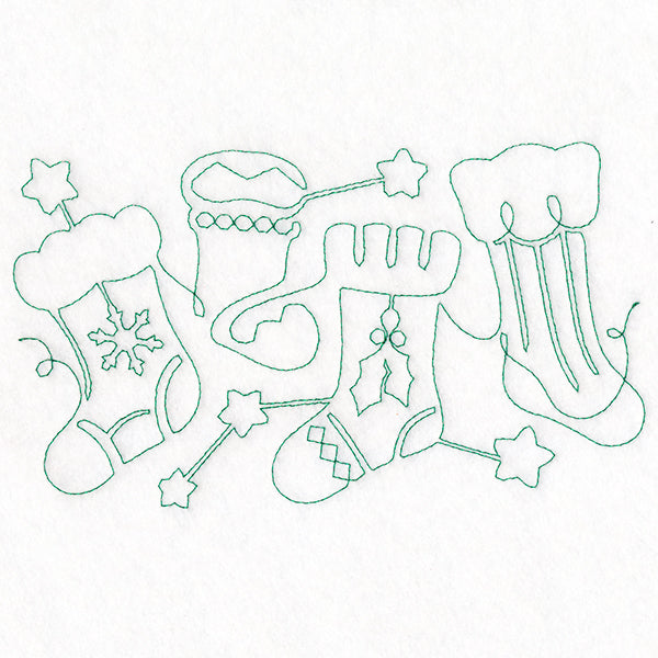 Christmas Magic - Stockings (Edge-to-Edge Quilting)