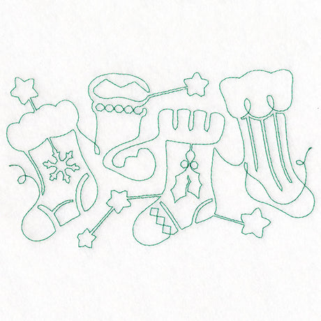 Christmas Magic - Stockings (Edge-to-Edge Quilting)