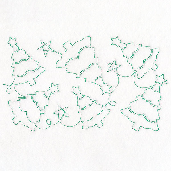 Christmas Magic - Christmas Trees (Edge-to-Edge Quilting)