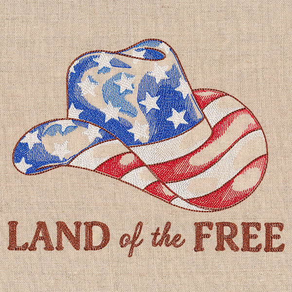 Land of the Free Americana Cowboy Hat