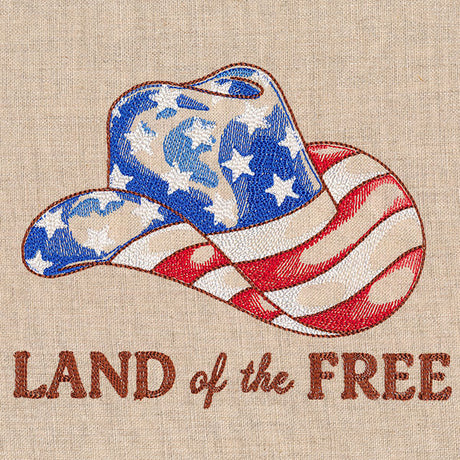 Land of the Free Americana Cowboy Hat