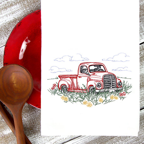 Idyllic Retro Truck Scene