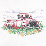 Idyllic Retro Truck Scene
