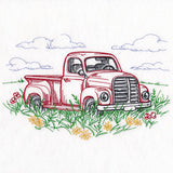 Idyllic Retro Truck Scene