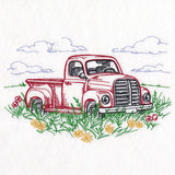Idyllic Retro Truck Scene