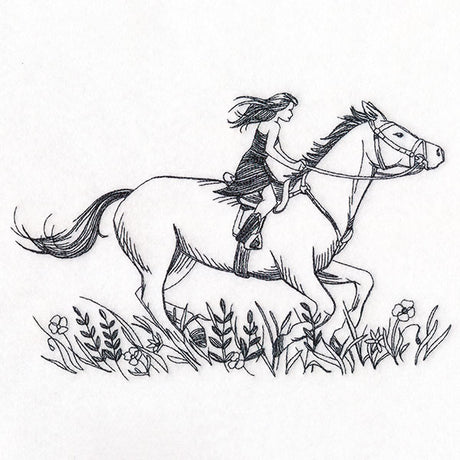 Ride Wild Horse and Girl