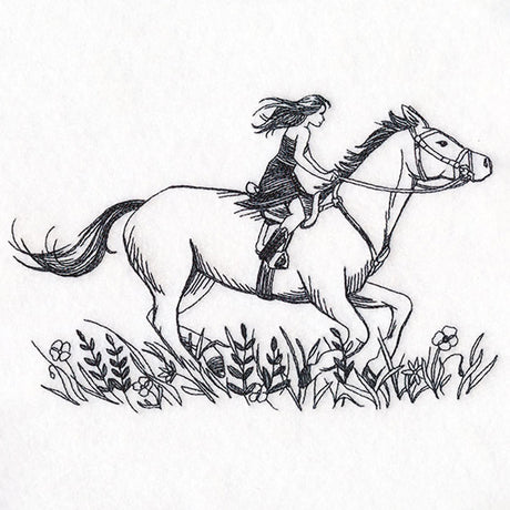 Ride Wild Horse and Girl