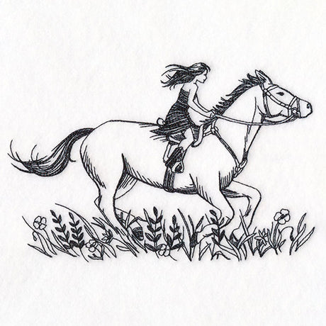 Ride Wild Horse and Girl