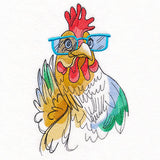 Hello There Chicken in Glasses