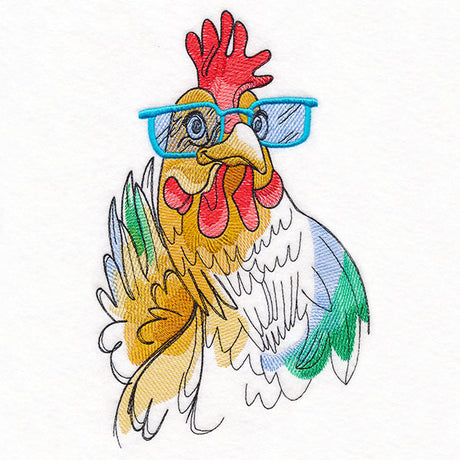 Hello There Chicken in Glasses