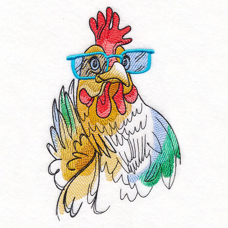 Hello There Chicken in Glasses