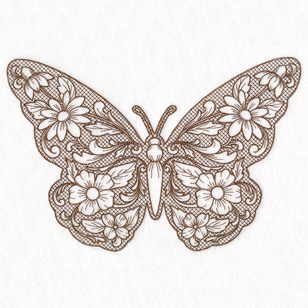 Mojave Aster Butterfly (Trapunto)