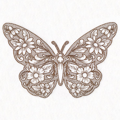 Mojave Aster Butterfly (Trapunto)