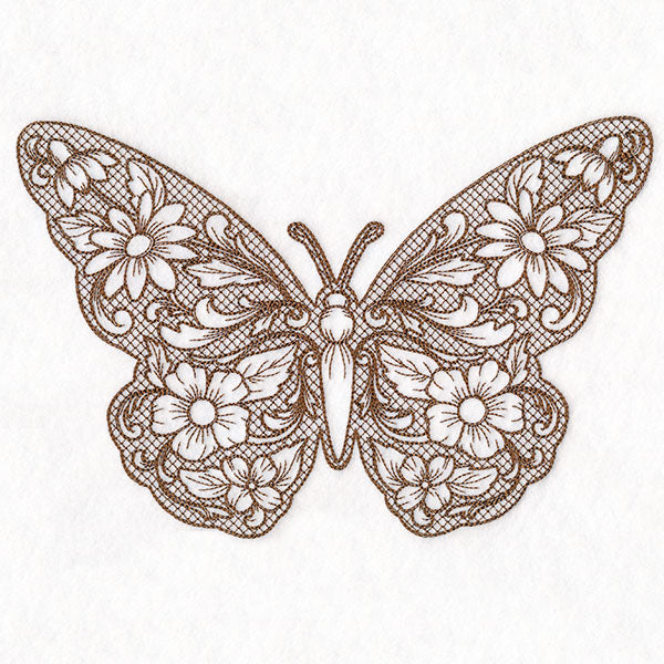 Mojave Aster Butterfly (Trapunto)