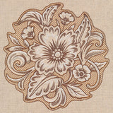 Desert Primrose Pillow Feature (Trapunto)