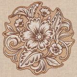 Desert Primrose Pillow Feature (Trapunto)