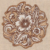 Desert Primrose Pillow Feature (Trapunto)