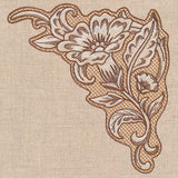 Desert Primrose Pillow Corner (Trapunto)