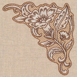 Desert Primrose Pillow Corner (Trapunto)