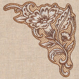 Desert Primrose Pillow Corner (Trapunto)