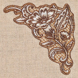 Desert Primrose Pillow Corner (Trapunto)