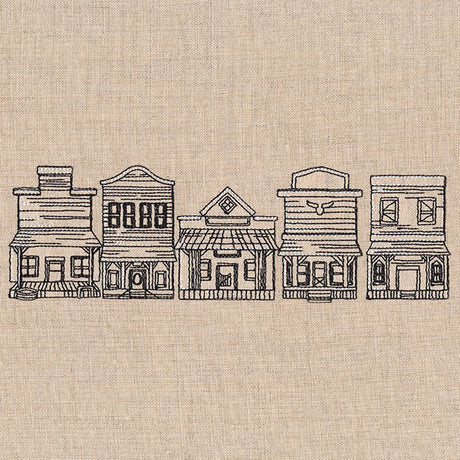 Wild West Town Border