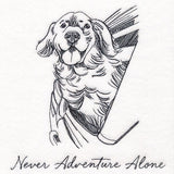 Never Adventure Alone Dog