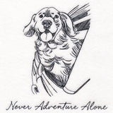 Never Adventure Alone Dog