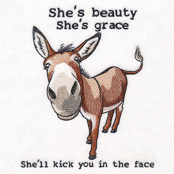 She'll Kick You in the Face Donkey