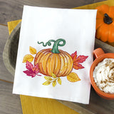 Fall Into Autumn Pumpkins and Leaves