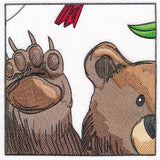 Woodland Animal Friends Window Scene - Left Side Bear