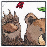 Woodland Animal Friends Window Scene - Left Side Bear