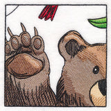 Woodland Animal Friends Window Scene - Left Side Bear