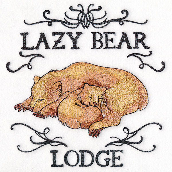 Lazy Bear Lodge Market Sign