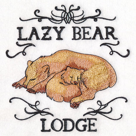 Lazy Bear Lodge Market Sign