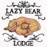 Lazy Bear Lodge Market Sign