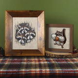 Peeking Raccoons Trio