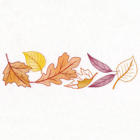 Festive Harvest Leaf Border